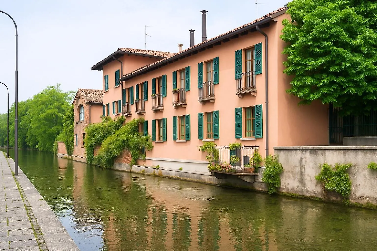 Apartamento Caseospitali - Casa Acqua E Cielo, Nido Sul Naviglio Martesana Milão